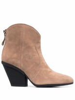 Thumbnail for your product : Hogan Suede Tapered-Heel Ankle Boots