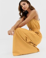 Thumbnail for your product : ASOS DESIGN utility maxi dress with tie waist