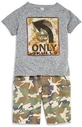Amy Coe Infant Boys' Only Skulls Tee & Woven Camo Shorts Set - Sizes 12-24 Months