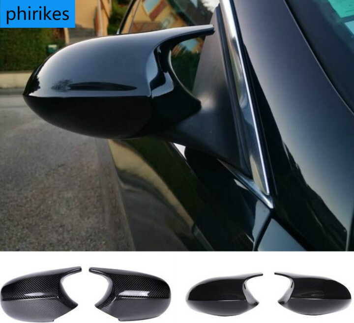 phirikes Side Rearview Mirror Cap Wing Mirror Cover Fit For BMW E90 E91 2005-2011 E92 E93 2006-2013 E81 E82 E88 E87 E88 Car Accessories