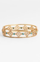 Thumbnail for your product : Argentovivo 'Byzantine' Turquoise Accent Bangle