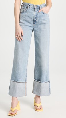 Gold Sign The Astley Jeans High Rise Wide Straight