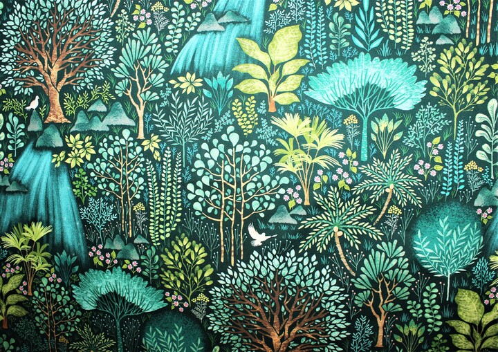 Organic Cotton/Knit/Minky Nursing Pillow Cover - Emerald Eden