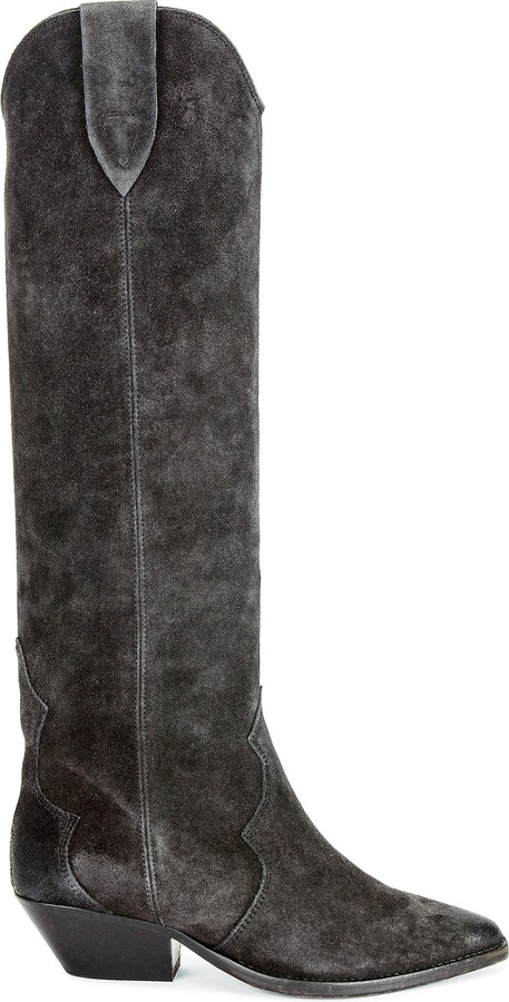 isabel marant denvee suede boots