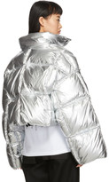 Thumbnail for your product : Off-White Silver Down 3D Cropped Puffer