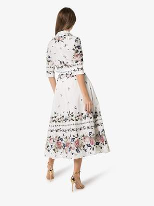 Erdem Kasia floral print cotton shirt dress