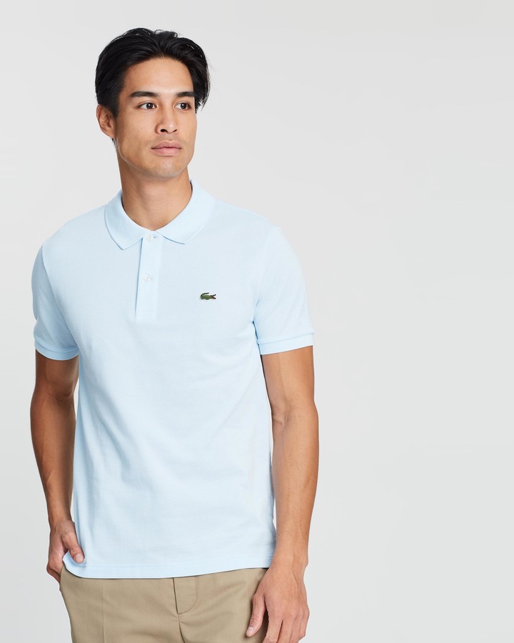 Lacoste Men's Blue Polo Shirts - Slim Fit Core Polo - ShopStyle