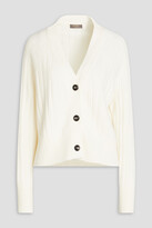 Thumbnail for your product : N.Peal Ribbed cashmere cardigan