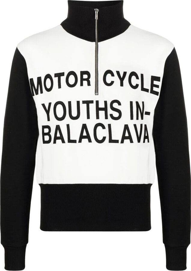 Youths in Balaclava Motor Cycle knit jumper