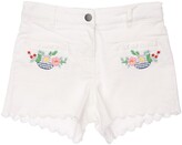 Thumbnail for your product : Stella McCartney Kids Embroidered Organic Cotton Shorts