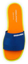 Thumbnail for your product : DSquared 1090 Dsquared2 Nylon Slide Sandal, Blue/Orange
