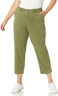 NYDJ Relaxed Ankle Trouser with Fray Hem  Belt  QVCcom