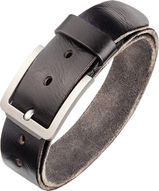 Tolumo Men's Belt Pin Buckle Full Grain Leather Belts Great for Casual Jeans Work Wear 