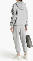 Thumbnail for your product : VIVETTA Ruffle-trimmed mélange French cotton-terry track pants
