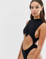 Thumbnail for your product : Frankie's Bikinis Frankie S Blake one piece cut out swimsuit-Black