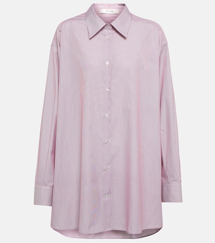 The Row Luka pinstriped cotton shirt