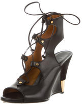 Thumbnail for your product : Chloé Lace-Up Wedge Sandals