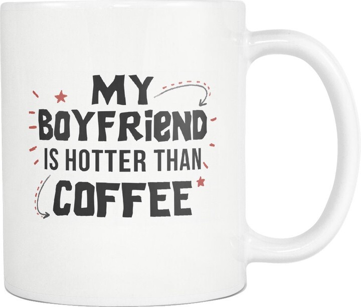 Etsy Boyfriend Gift. Mug. Coffee Lover Gift To Boyfriend. Hot My Is Hotter Than #a495