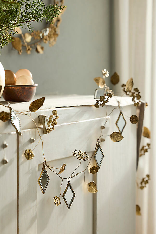 Golden Leaf + Mirror Garland at Terrain