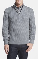 Thumbnail for your product : Malo Quarter Zip Mock Neck Wool Sweater