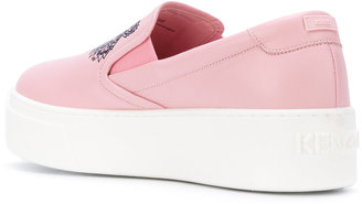 Kenzo platform contrast loafers