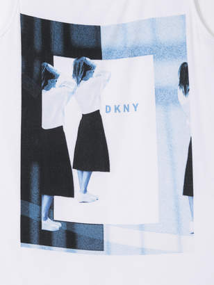 DKNY TEEN graphic print tank top