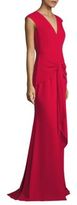 Thumbnail for your product : Carmen Marc Valvo Draped Crepe Gown