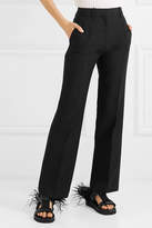Thumbnail for your product : Valentino Wool And Silk-blend Straight-leg Pants - Black
