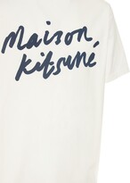 Thumbnail for your product : MAISON KITSUNÉ Logo Print Cotton Jersey T-shirt