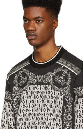 Dolce & Gabbana Black and White Bandana Sweatshirt