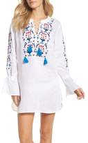 Thumbnail for your product : Tory Burch Wildflower Embroidered Cover-Up Tunic