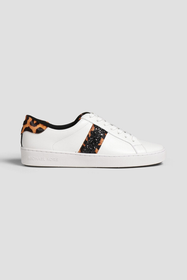 MICHAEL Michael Kors Irving leopard-print leather sneakers - ShopStyle  Trainers & Athletic Shoes