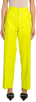 balenciaga pants womens yellow