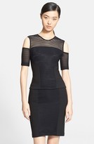 Thumbnail for your product : Yigal Azrouel Ottoman Cold Shoulder Top