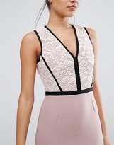 Thumbnail for your product : Vesper Panelled Pencil Dress With Lace Bodice