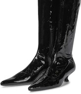 Thumbnail for your product : KHAITE Volos patent leather over-the-knee boots