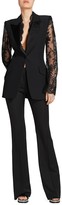 Thumbnail for your product : Alexander McQueen Crepe Lace Suit Jacket