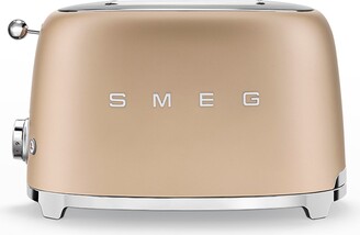 SMEG 2 Slice Retro Toaster (Matte Champagne): Home