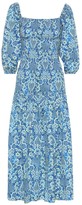 Thumbnail for your product : Rhode Resort Harper printed cotton midi dress