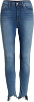 Thumbnail for your product : Hudson Barbara High Waist Raw Step Hem Skinny Jeans