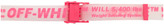 Thumbnail for your product : Off-White Transparent and Pink Industrial Belt