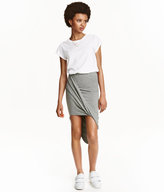 Thumbnail for your product : H&M Draped Jersey Skirt - Gray melange - Ladies