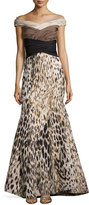 Thumbnail for your product : Carolina Herrera Off-the-Shoulder Trumpet Gown