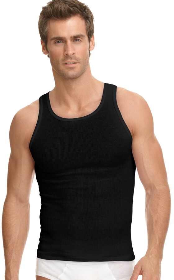 Jockey Men's Underwear, Classic Ribbed Tagless Tank 3 Pack ShopStyle