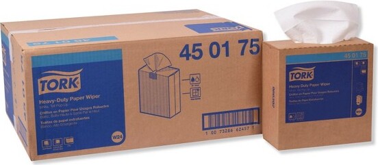 TorkHeavy-DutyPaperWiper,1-Ply,9.25x16.25,Unscented,White,90Wipes/Box,10Boxes/Carton