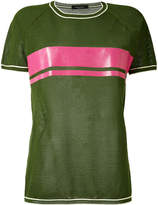 Thumbnail for your product : Roberto Collina contrast panel T-shirt