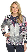 Thumbnail for your product : Allison Daley Petite Patch-Print Jacket