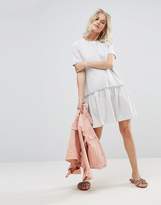 Thumbnail for your product : ASOS Swing Dress With Ruffle Dropped Hem And Tie Back