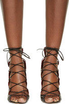 Thumbnail for your product : Isabel Marant Black Leather Lelie Ghillies Gladiator Sandals