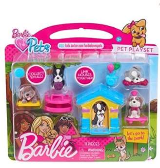 Mattel Barbie Great Puppy Adventure with Pink/White Dog House